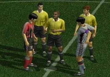 Jikkyou J. League - Perfect Striker 5 (Japan) screen shot game playing